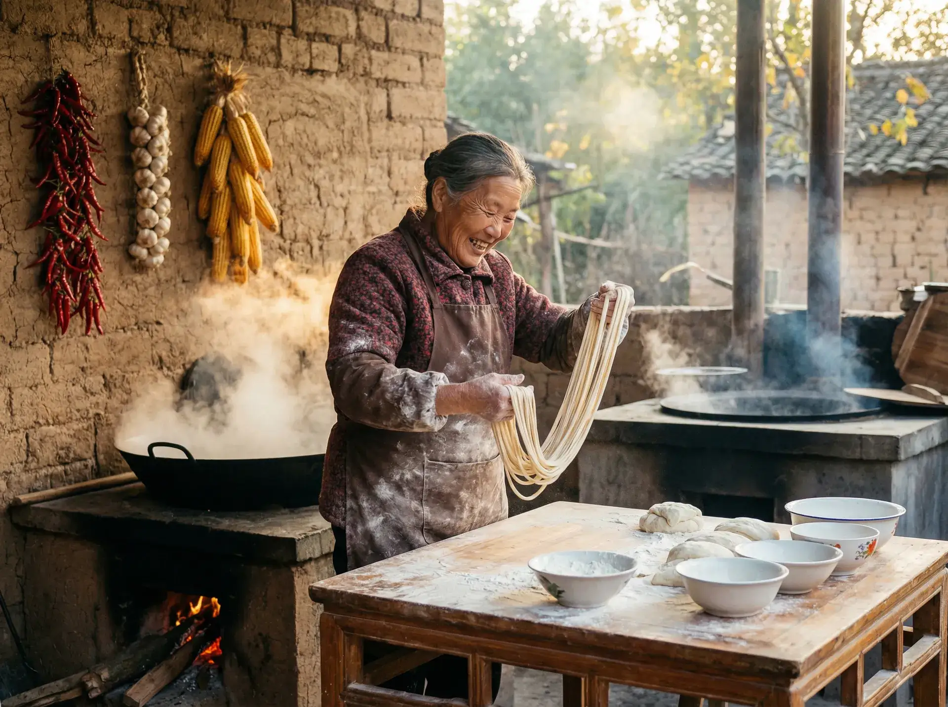 农家大嫂手擀面 - 凌晨三点电影免费播放 乡村美食